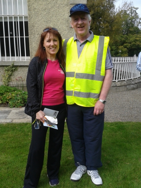 Deputy Mayor Liona O'Toole with Donal Walsh of South Dublin County Council at the Lucan Festival