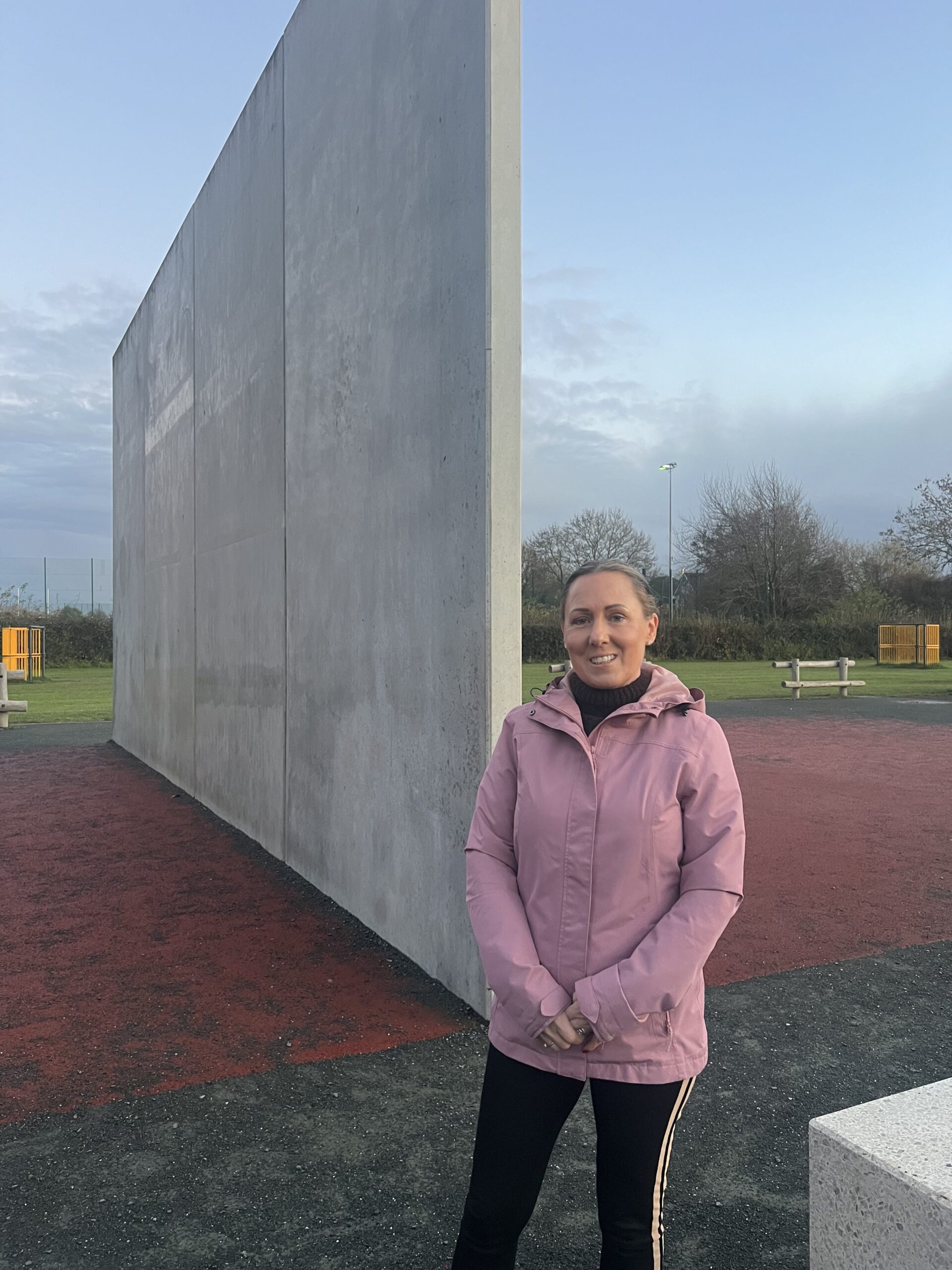 Cllr. Liona O'Toole at Teenage Space Ballwall Griffeen Park