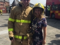 Deputy Mayor Liona O'Toole with passed out Fire Officer at Dublin Fire Brigade passing out ceremony