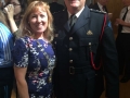 Deputy Mayor Liona O'Toole with Assistant Chief Fire Officer Michael O'Reilly